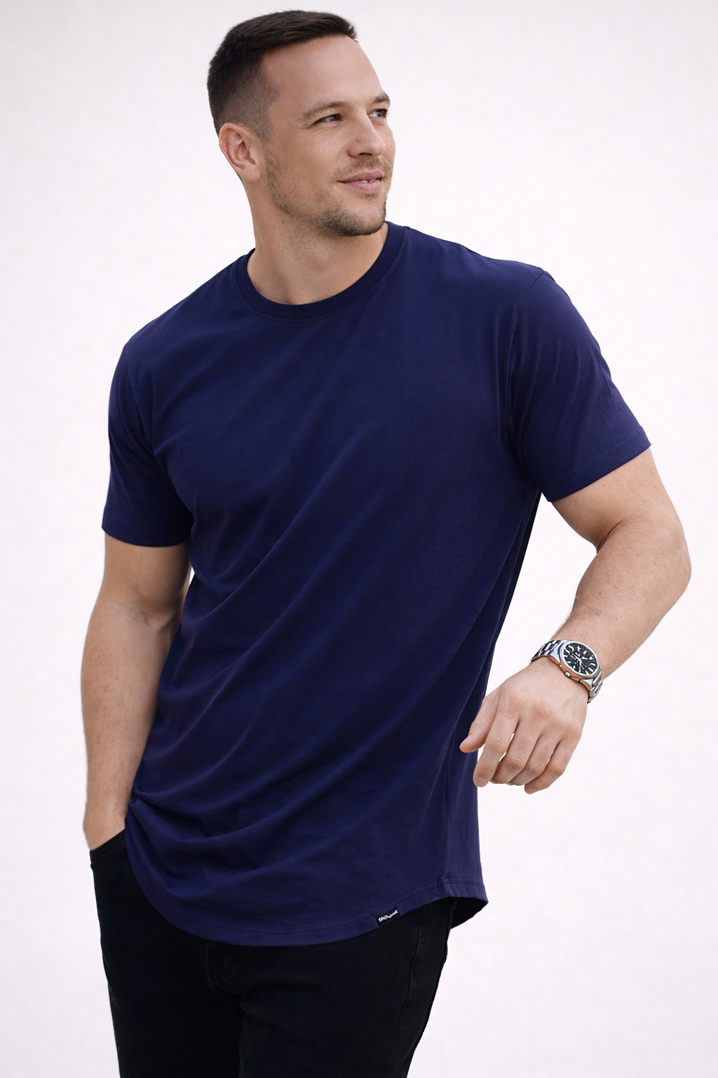 T-Shirt Homme Col Rond Coupe Classique