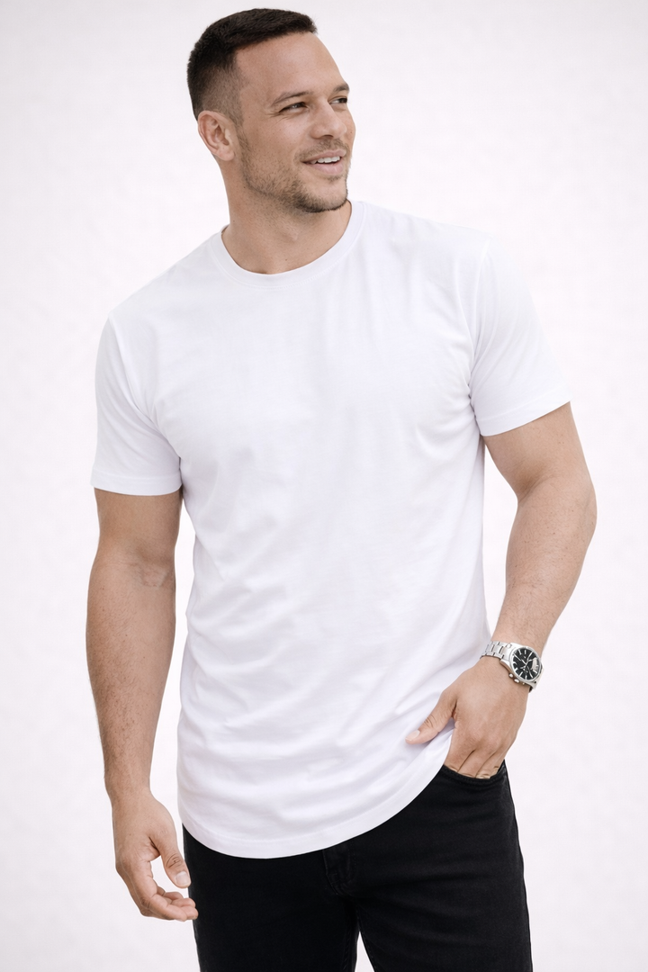 T-Shirt Homme Col Rond Coupe Classique