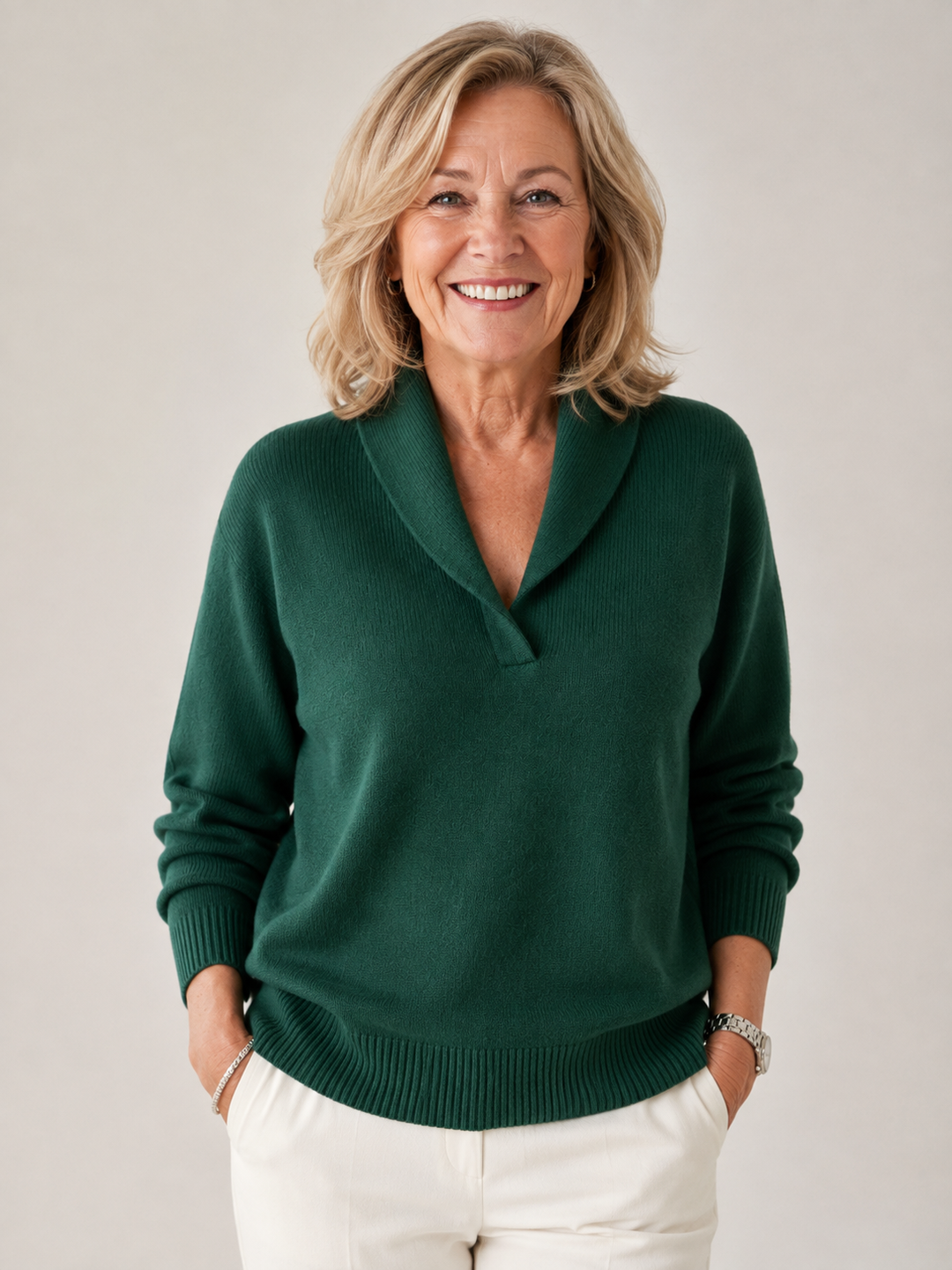 Women's Longline Long Sleeve Knit Jumper