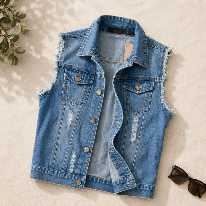 Men's Casual Button Up Vest | Sleeveless