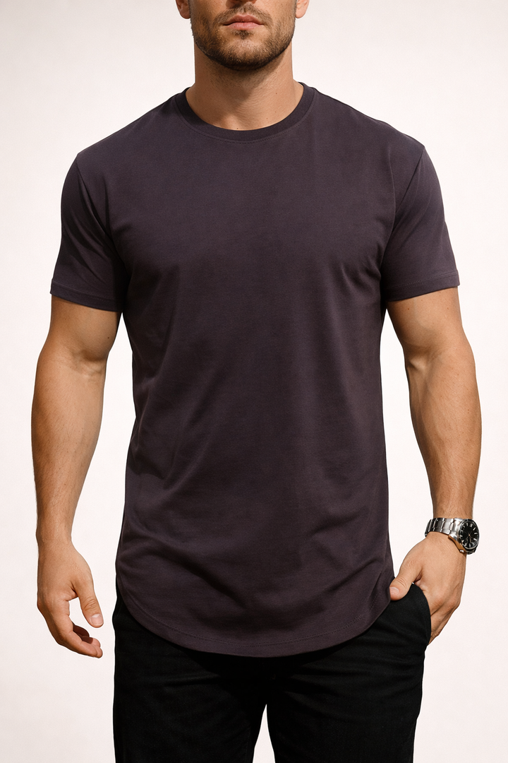 T-Shirt Homme Col Rond Coupe Classique