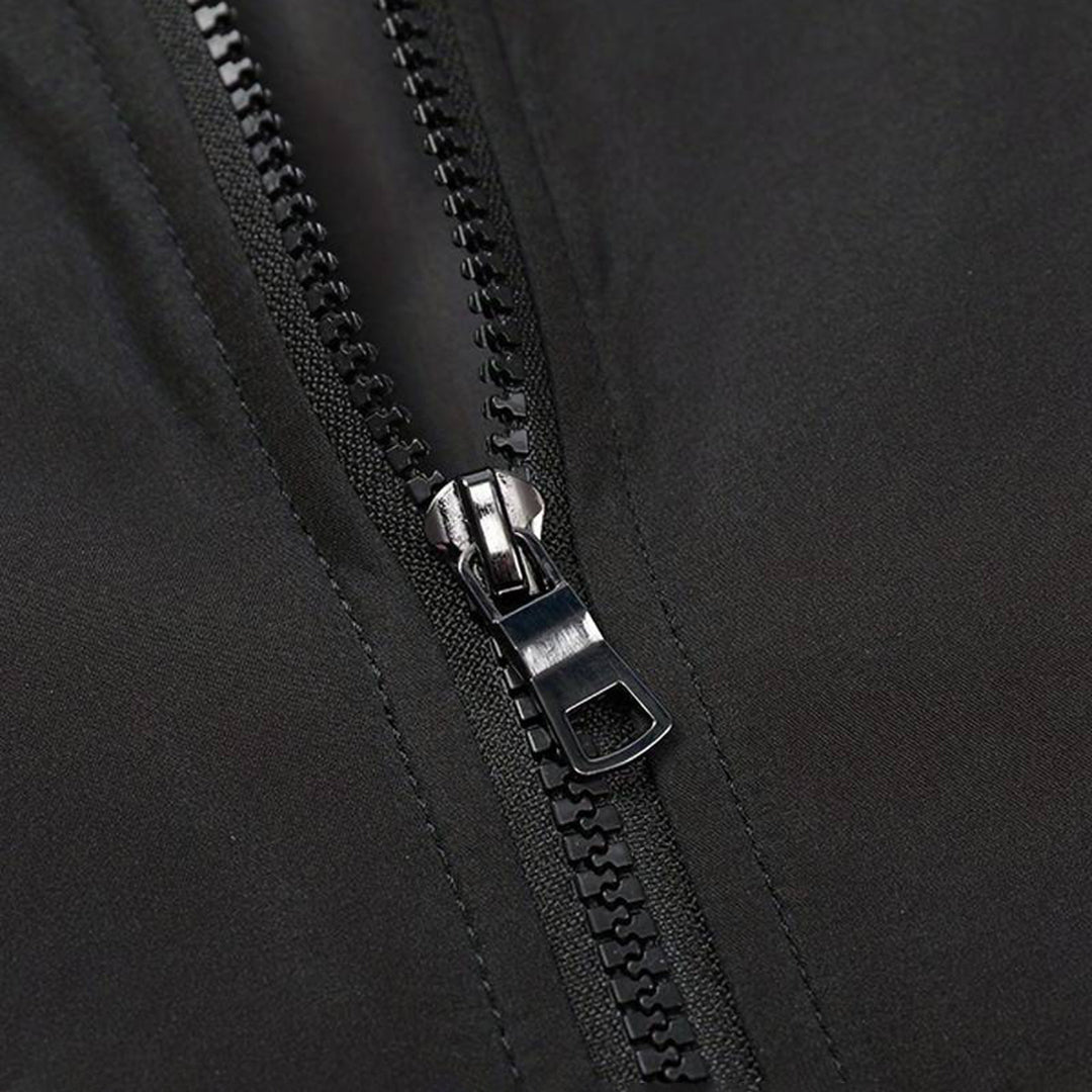 Men's Bomber Jacket with Zip Front and Side Pockets