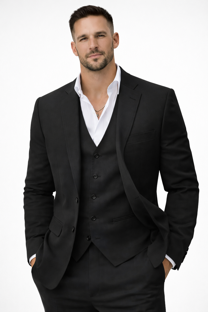 Justin | Men Three Piece Linen Summer Wedding Guest Suit