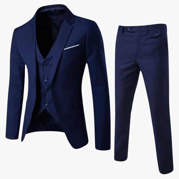 Classic Three-Piece Men's Suit Formal Tailored