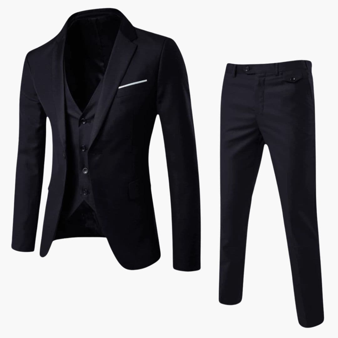 Classic Three-Piece Men's Suit Formal Tailored