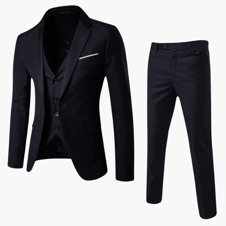 Classic Three-Piece Men's Suit Formal Tailored