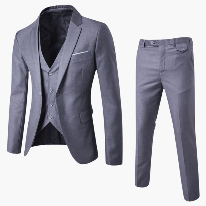 Classic Three-Piece Men's Suit Formal Tailored