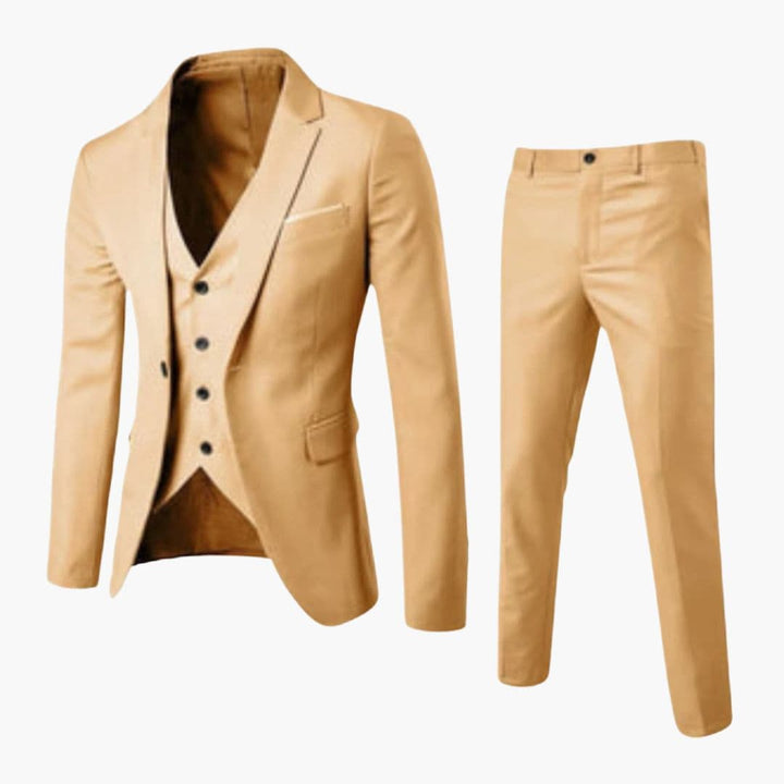 Classic Three-Piece Men's Suit Formal Tailored