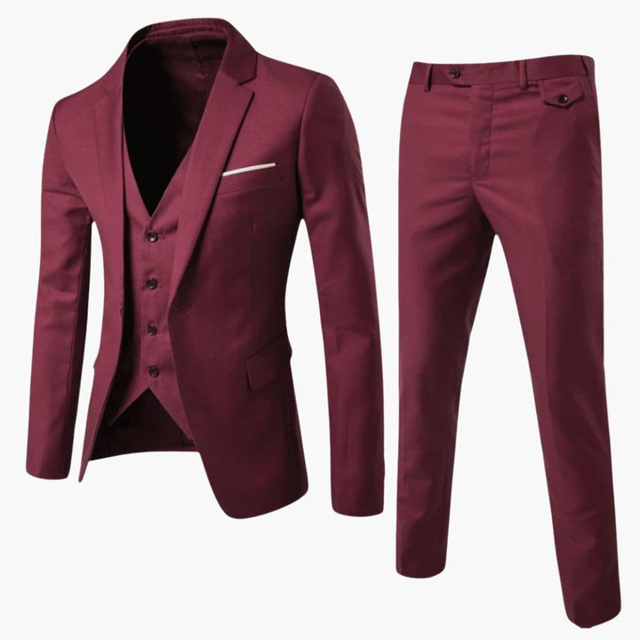 Classic Three-Piece Men's Suit Formal Tailored