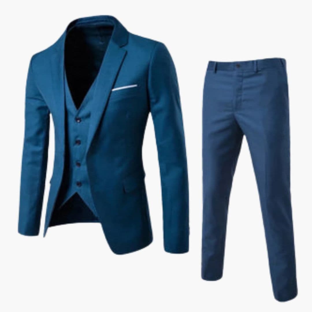 Classic Three-Piece Men's Suit Formal Tailored