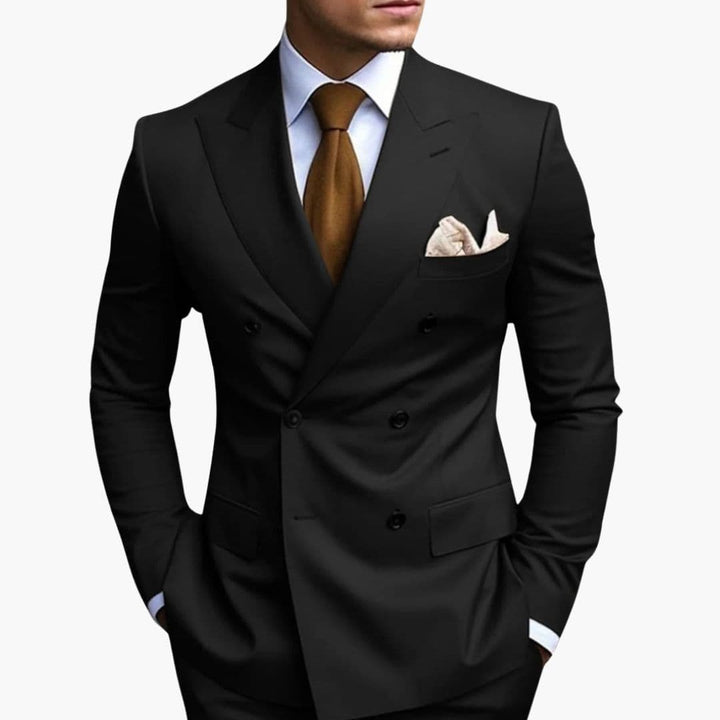 Slim Fit Men's Suit Two-Piece Set