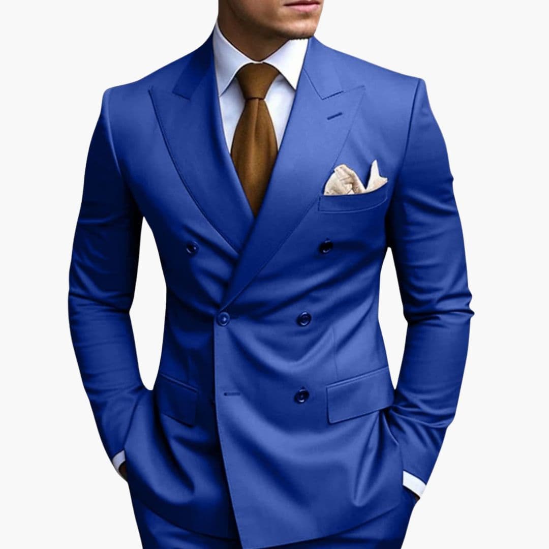 Slim Fit Men's Suit Two-Piece Set