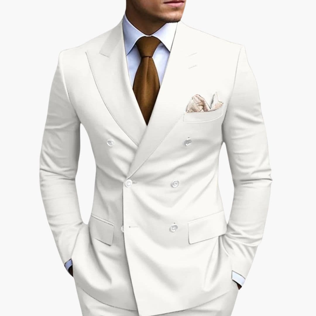 Slim Fit Men's Suit Two-Piece Set