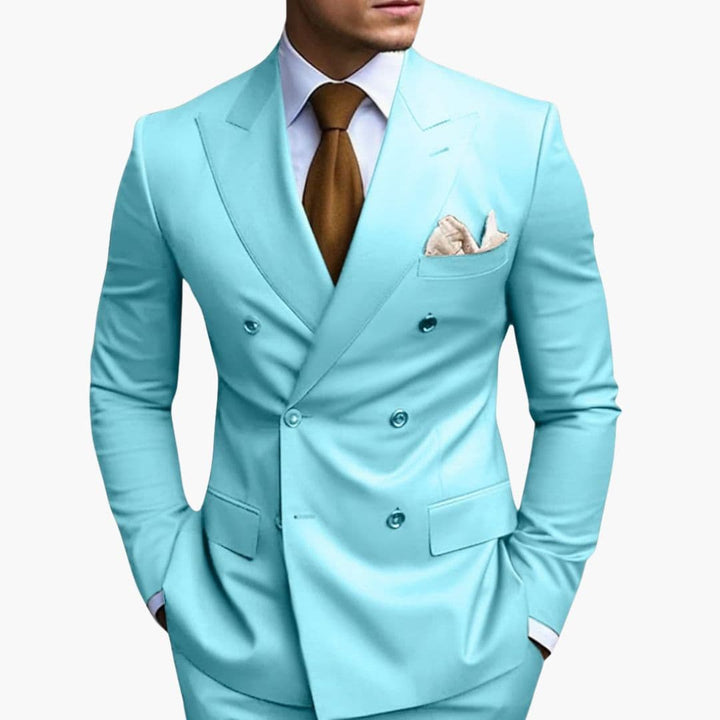 Slim Fit Men's Suit Two-Piece Set
