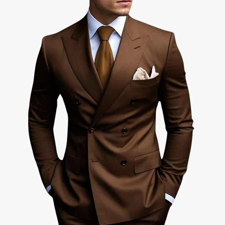 Slim Fit Men's Suit Two-Piece Set