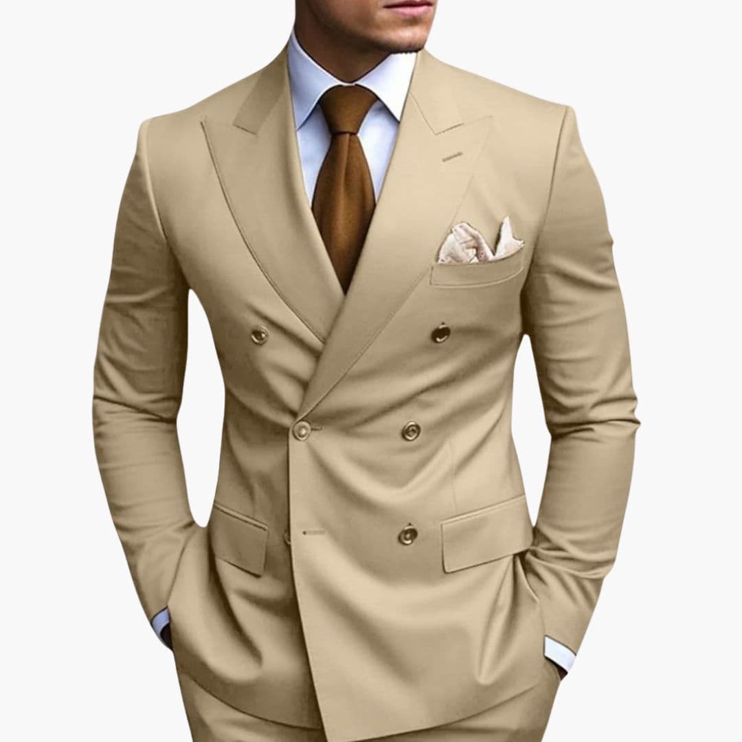 Slim Fit Men's Suit Two-Piece Set