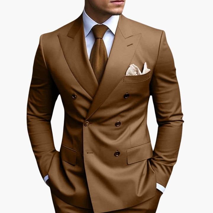 Slim Fit Men's Suit Two-Piece Set
