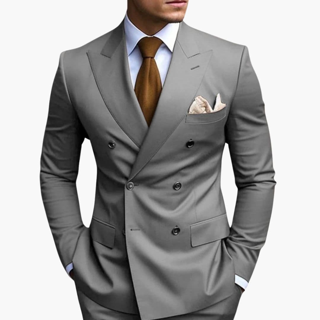 Slim Fit Men's Suit Two-Piece Set