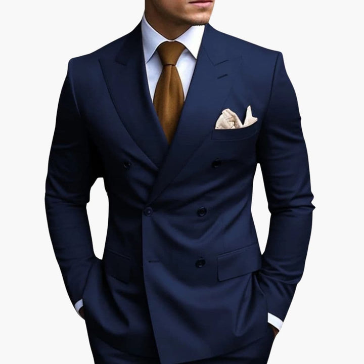 Slim Fit Men's Suit Two-Piece Set