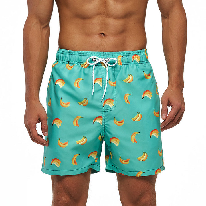 Men’s Quick-Dry Printed Swim Shorts Holiday Beach Trunks