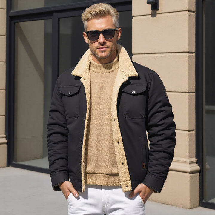 Brian | Teplá podšitá venkovní volnočasová bunda pro muže
