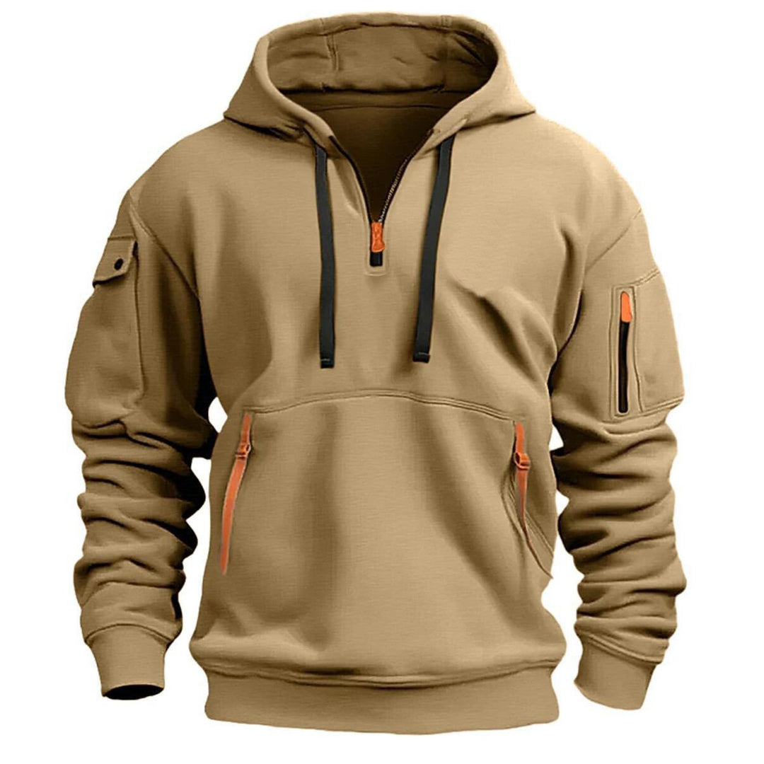 Men’s Outdoor Utility Hoodie Tactical Quarter Zip Workwear
