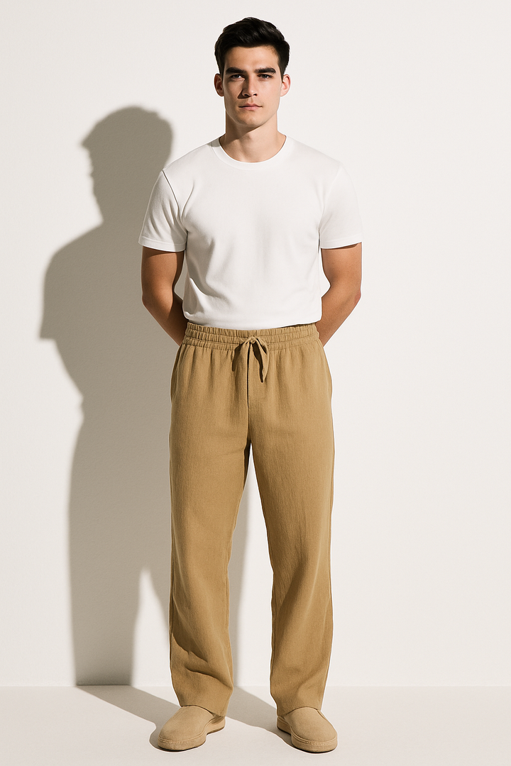 Men’s Linen Drawstring Pants