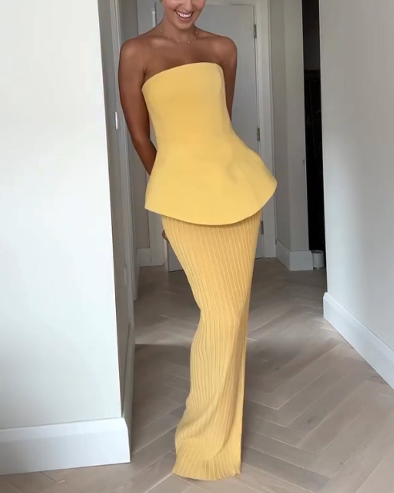 Sheena - Strapless Maxi Dress