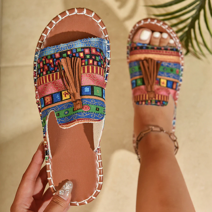Grace | Bohemian Lightweight Summer Tassel Sandals