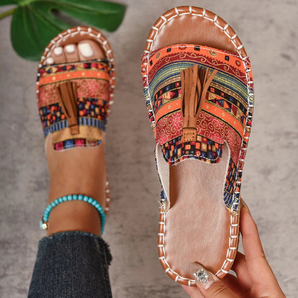 Grace | Bohemian Lightweight Summer Tassel Sandals