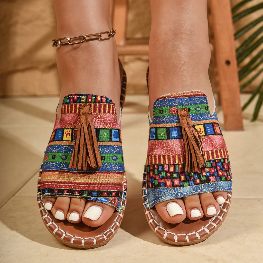 Grace | Bohemian Lightweight Summer Tassel Sandals