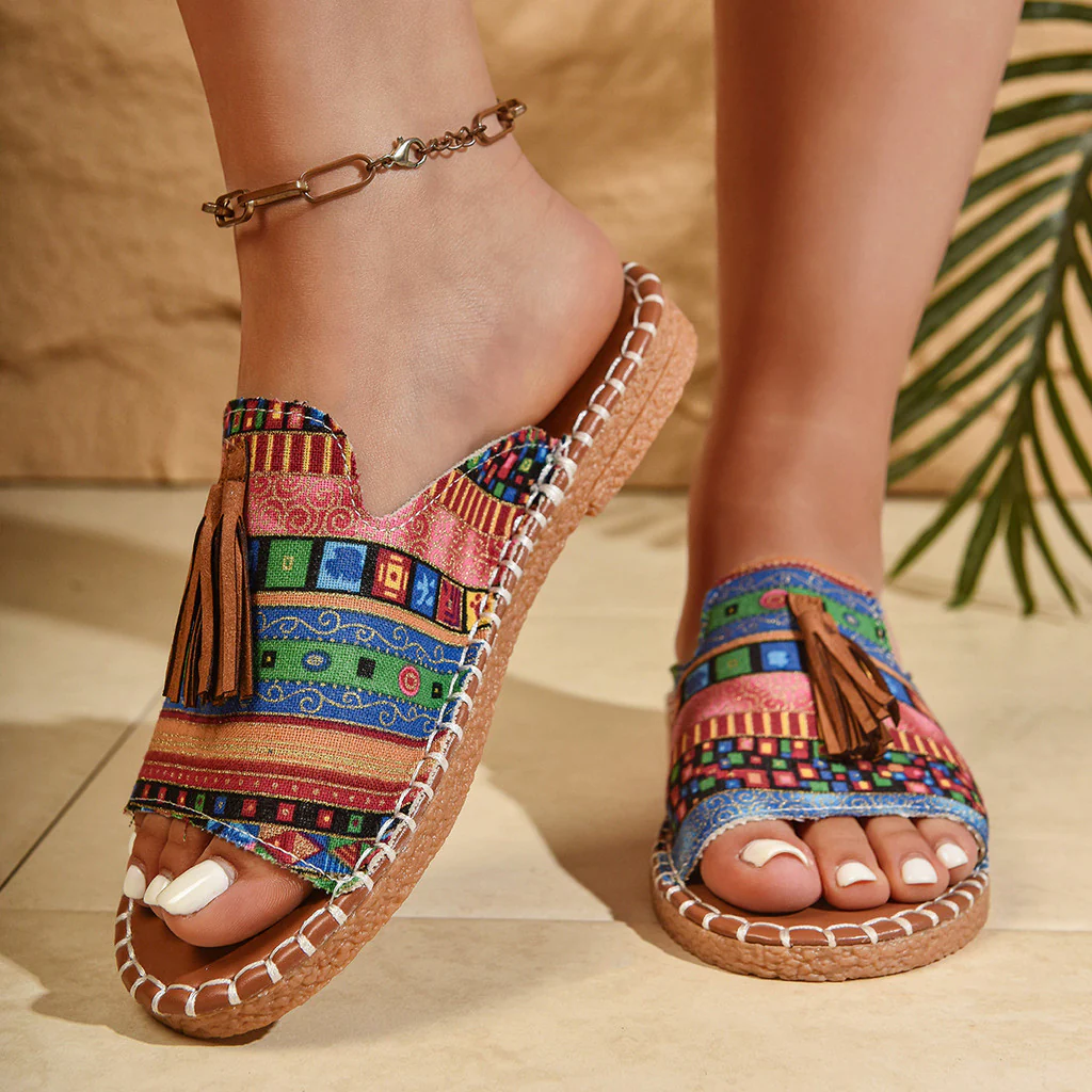Grace | Bohemian Lightweight Summer Tassel Sandals