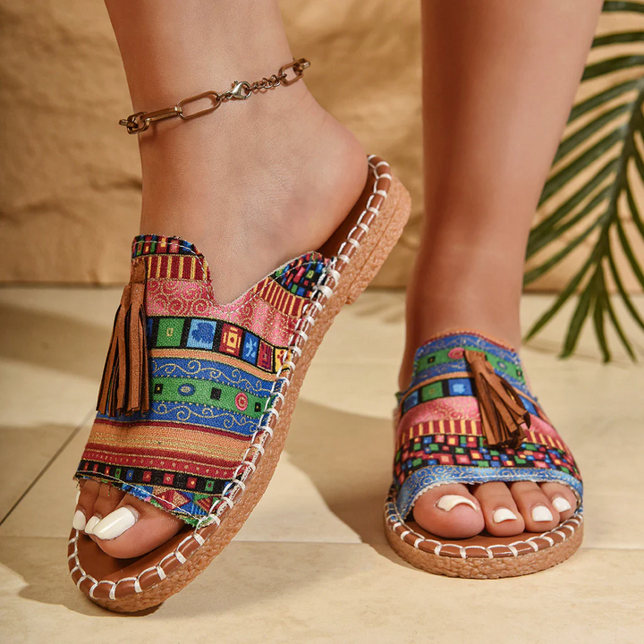 Grace | Bohemian Lightweight Summer Tassel Sandals