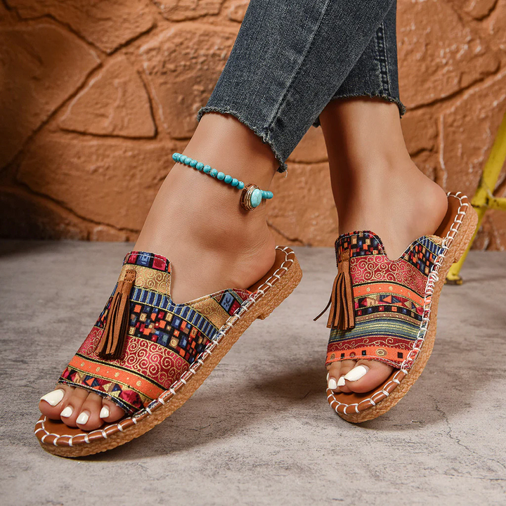 Grace | Bohemian Lightweight Summer Tassel Sandals