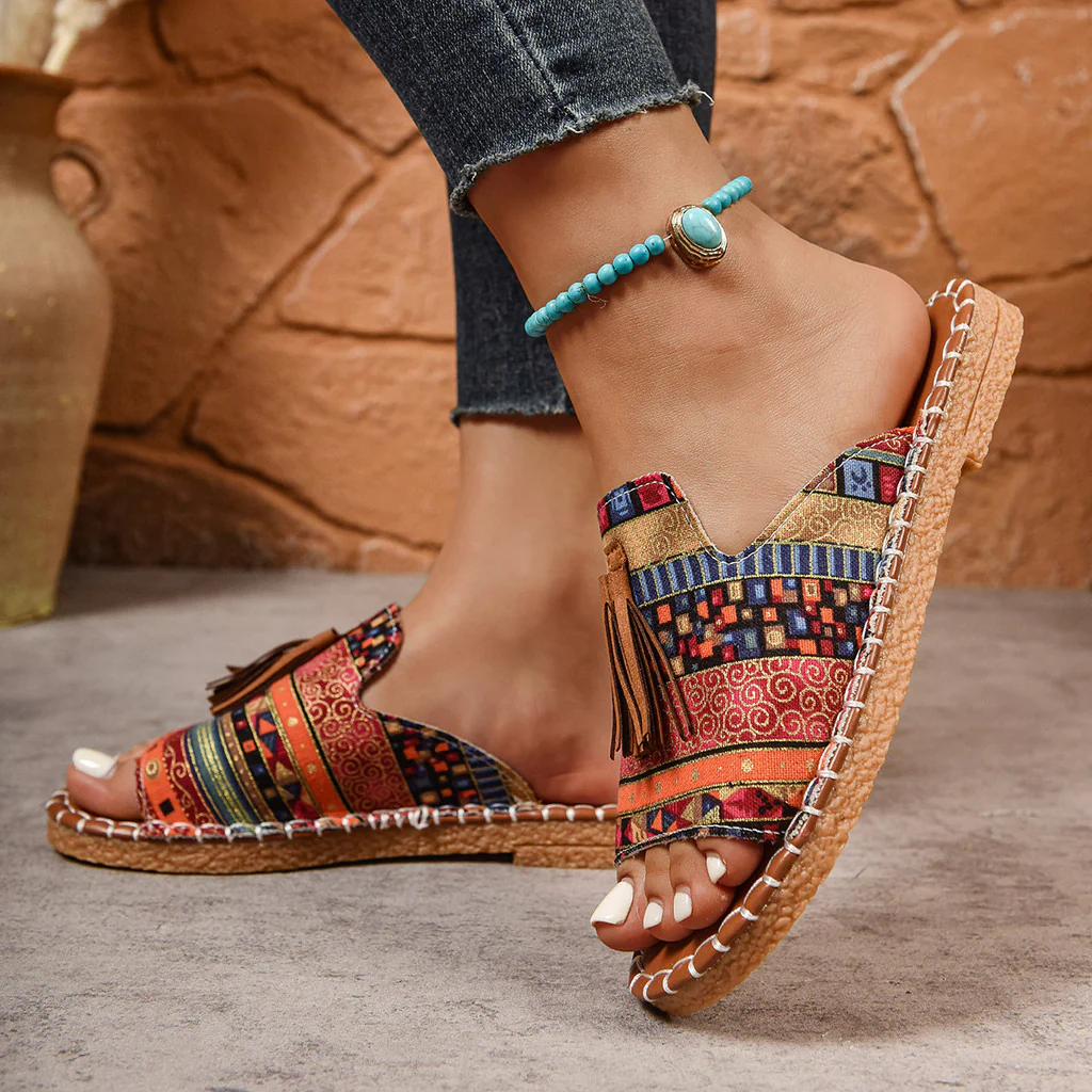 Grace | Bohemian Lightweight Summer Tassel Sandals