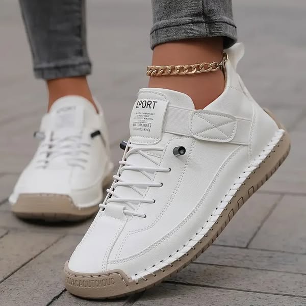 Women's Casual Lace-Up Comfort Walking Sneakers