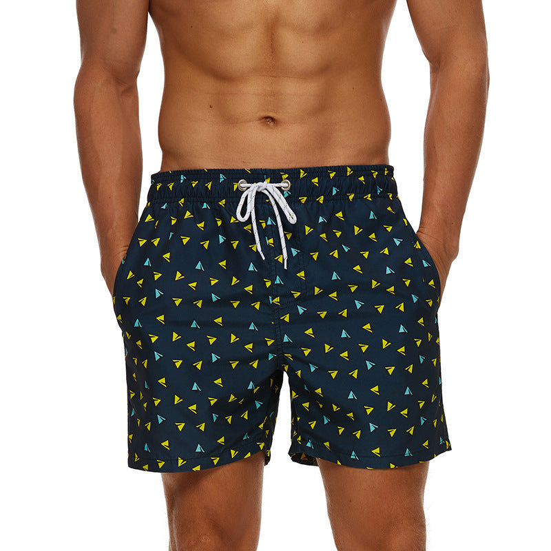 Men’s Quick-Dry Printed Swim Shorts Holiday Beach Trunks