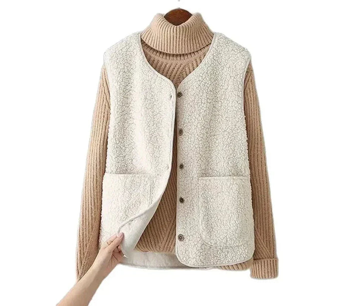 Women's Versatile Layering Vest with Lightweight Fabric and Easy Closure