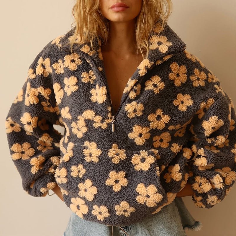 Women's Fleece Teddy Wool Coat – Yellow