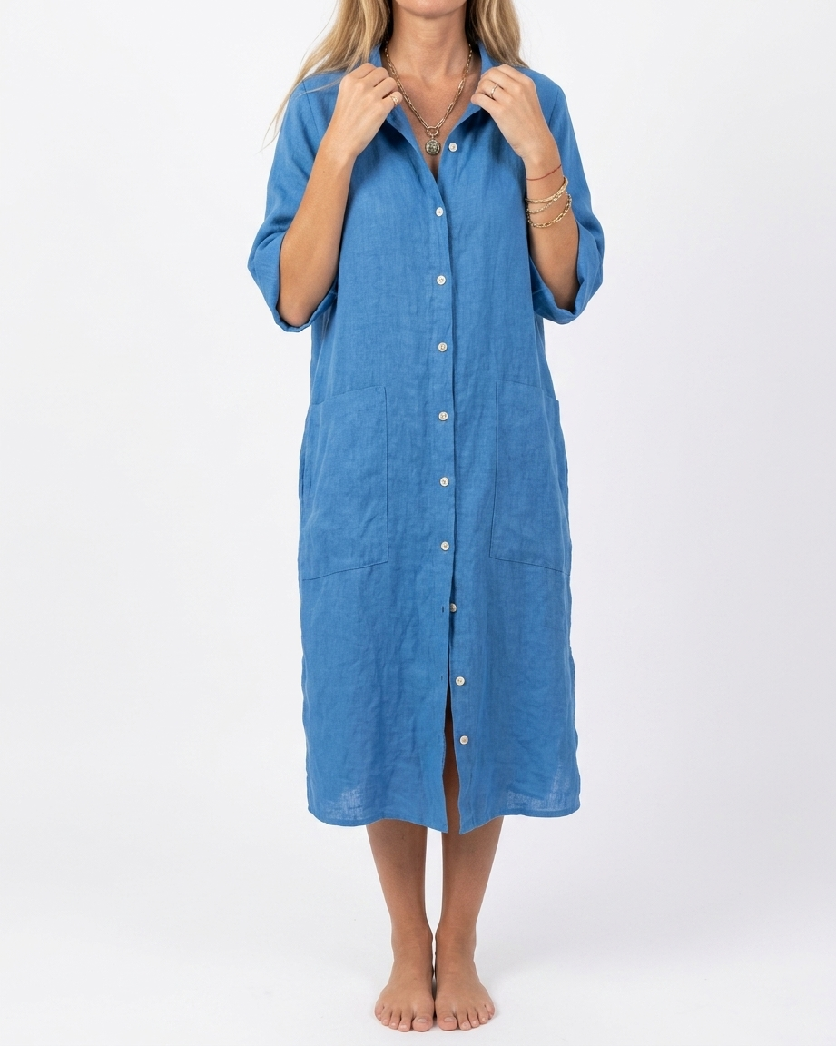 Ingrid | Relaxed Fit Plus Size Linen Summer Dress