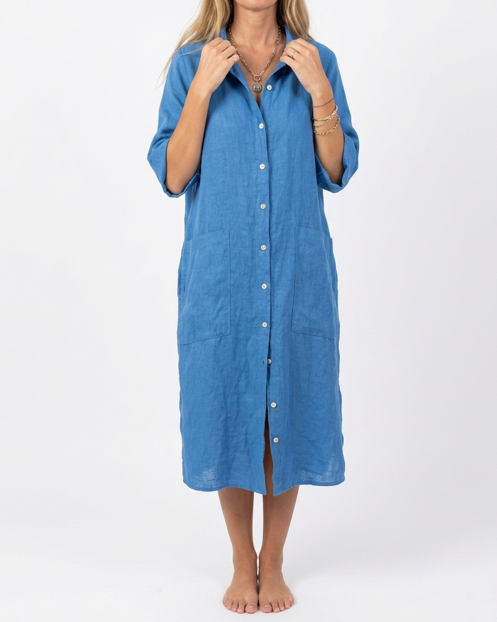 Ingrid | Relaxed Fit Plus Size Linen Summer Dress