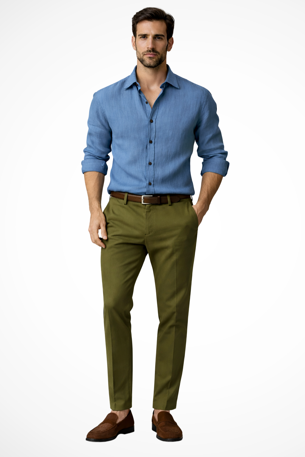 Jake | Men Linen Button Up Smart Casual Shirt