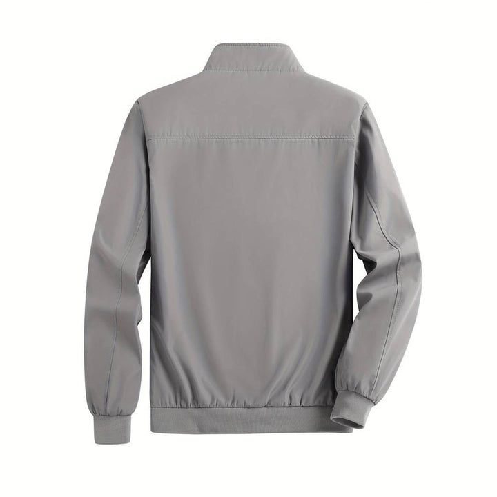 Men's Bomber Jacket with Zip Front and Side Pockets
