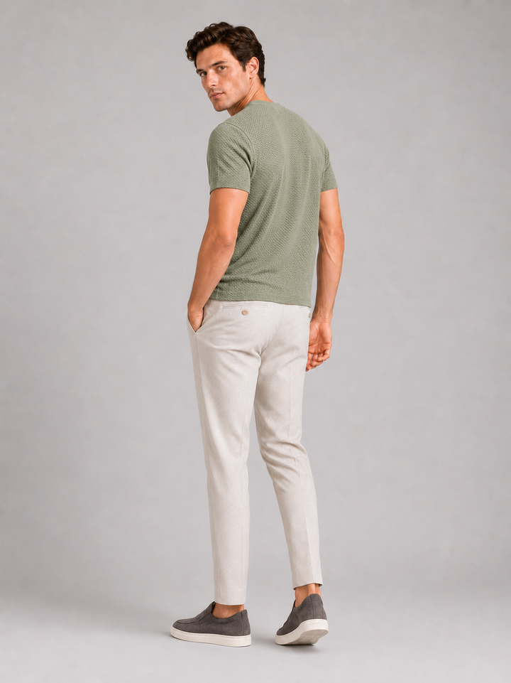 Men’s Mesh Crew Neck T-Shirt Breathable Lightweight Stretch Summer Top for Casual and Everyday Wear