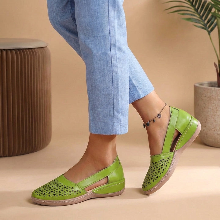 Women's Breathable Cut-Out Loafers for Walking Comfort