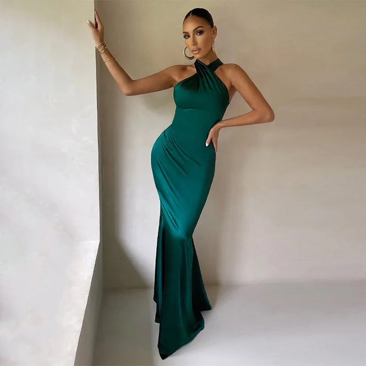 Naomi - Elegant Satin Dress
