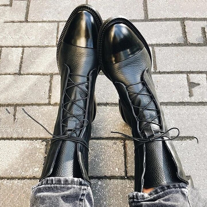Sophia | Women’s Lace-Up Leather Ankle Boots