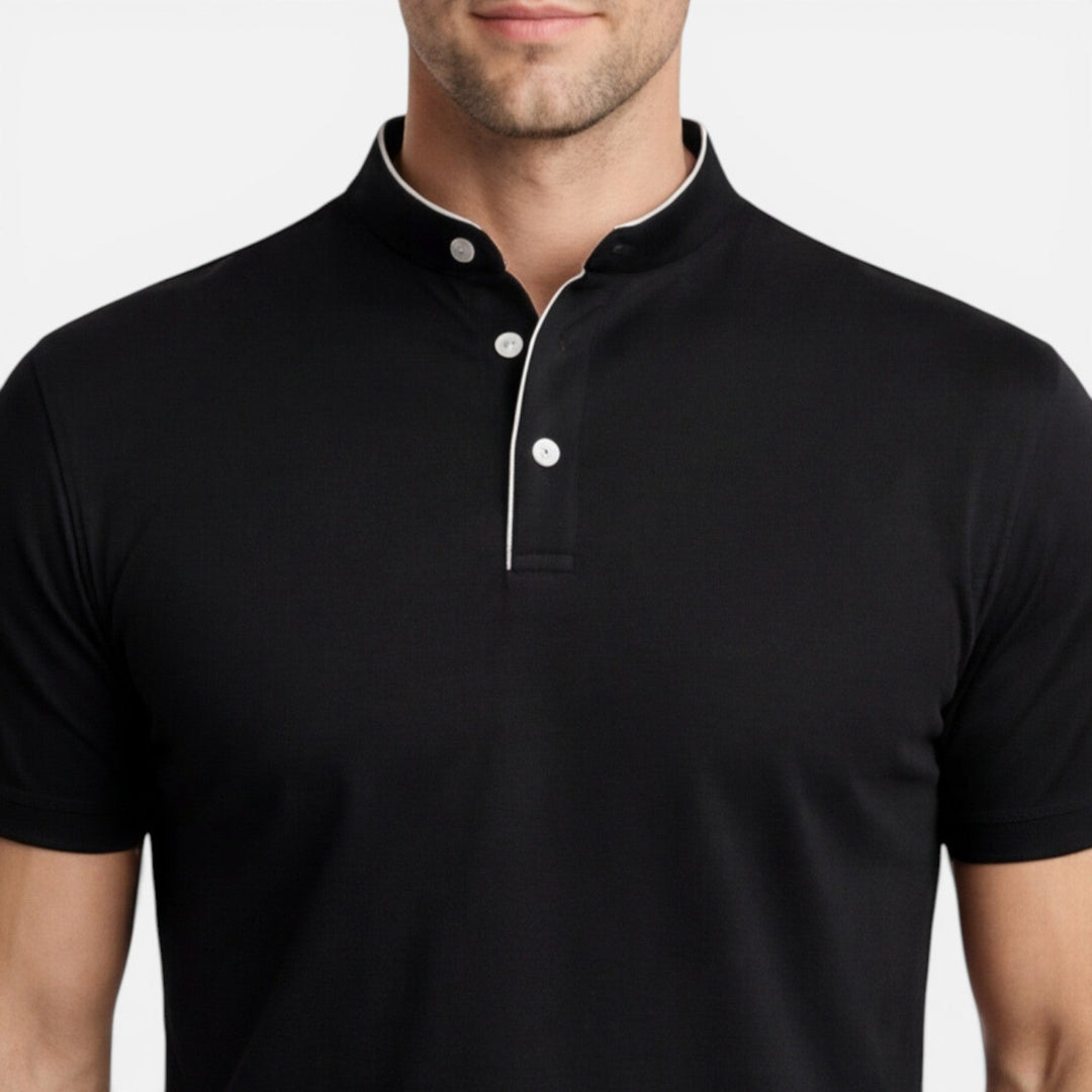 Men’s Short Sleeve Henley Shirt Soft Cotton Slim Fit Casual