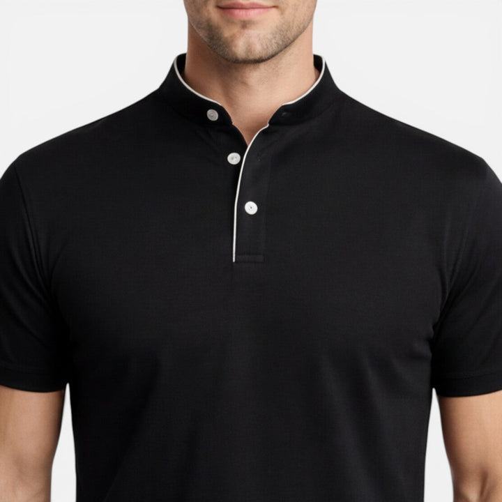 Men’s Short Sleeve Henley Shirt Soft Cotton Slim Fit Casual