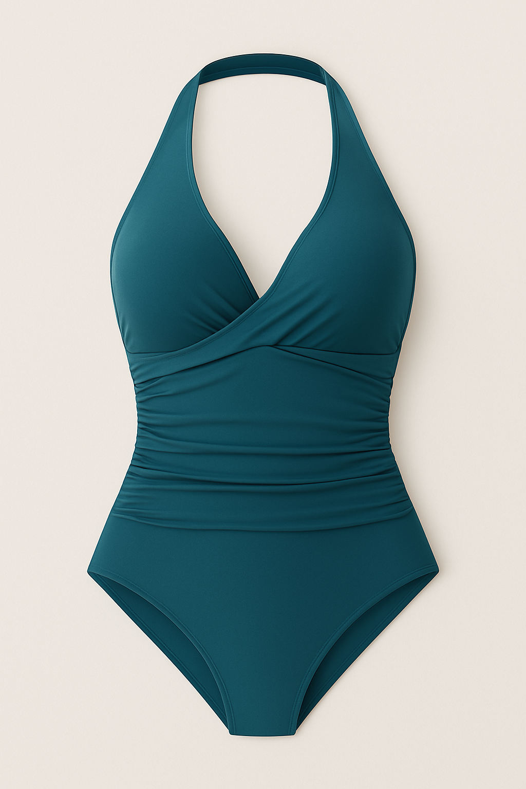 Women’s Halter Wrap One-Piece Swimsuit